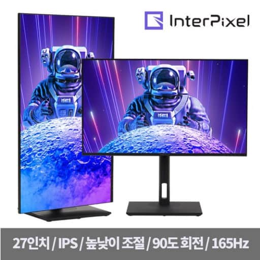 Product Image of the 인터픽셀 27인치 평면형 FHD 165Hz IPS 게이밍 모니터